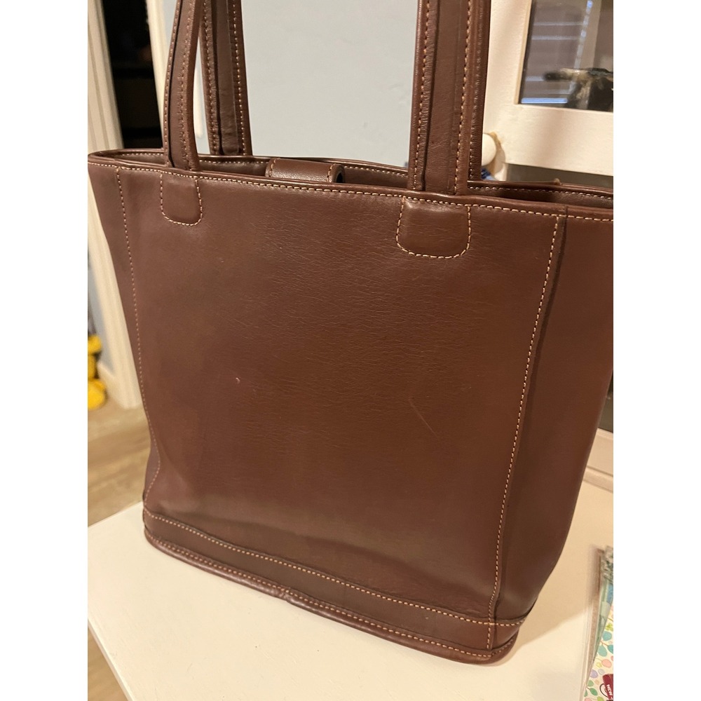 Coach Vintage 9305 Mahogany Brown Leather Tote Bag USA Made Shoulder Bag
